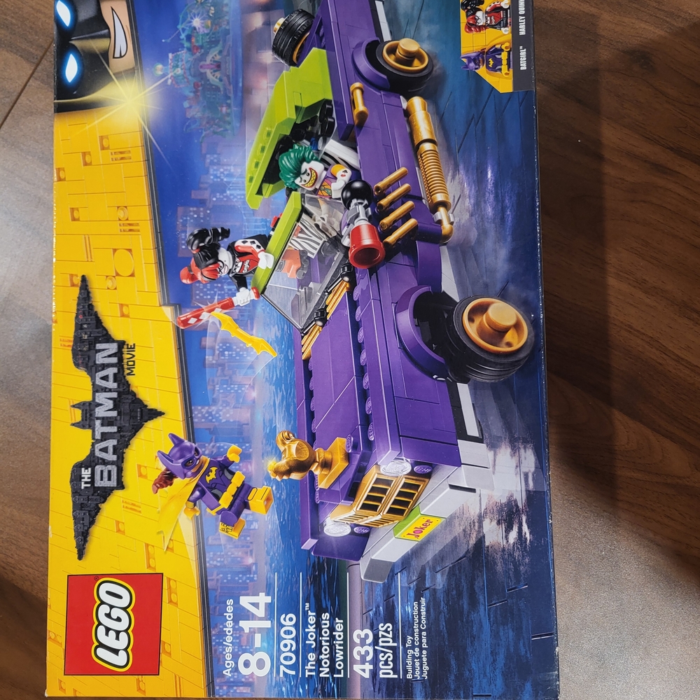 Lego Purple and Lime Joker Lowrider with Gold Accents